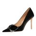 1829-H31 European American Style Party High-heeled Women's Shoes With Metal Ultra-high Heel, Pointed Toe, Satin,_vogvips.com