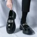 Platform New Men's Dress Leather Shoes High Classic Comfortable Pointed Toe Lace-up Business Shoes Fashion Casual Wedding Party_vogvips.com