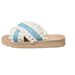 Women's Cross Strap Sandals Summer Ethnic Style Beach Flip Flops Indoor Outdoor Tassel Slippers_vogvips.com