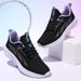 Casual Running Summer Fashion Anti Slip Hiking Mesh Breathability Athletic Shoe Tennis Woman Trend Woman Sneakers Green Black_vogvips.com