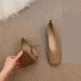 Small Man Height Increase 3cm Shallow Mouth Single Shoes Women's Head Grandma Soft Sole Comfortable Doudou Shoes_vogvips.com