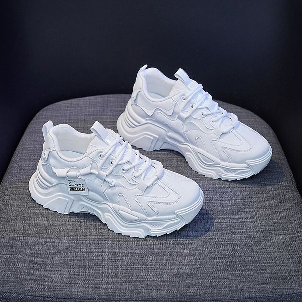 Korean Version Summer New Dad Thick Soled Student Mesh Shoes, Women's Trendy Breathable Sports Shoes K-9-3_vogvips.com