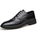 Men's Classic Brogue Oxford Shoes - Breathable Soft PU Leather Formal & Casual Dress Shoes With Cushioned PVC Sole For Comfort_vogvips.com