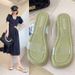 Wedge 2025 New Women's Summer Transparent High Heels Thick Sole Chunky Heel Roman Beach Outdoor Sandals For Women_vogvips.com