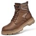 European Warm Series Thick-Soled Martin Winter Work Short Boots High-Top Motorcycle Men's Shoes Genuine Leather Non-Slip Wear-Resistant_vogvips.com