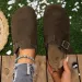 Cork Roman Style Casual Shoes Slip On Comfortable Lazy Half Slippers Trendy Large Size Sandals Slides Women 260112_vogvips.com