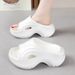 Super Thick Sole Slippers For Women In The Summer Of 2025, New Outdoor Fashion, Beach Stepping, Shit Feeling Sponge Cake_vogvips.com