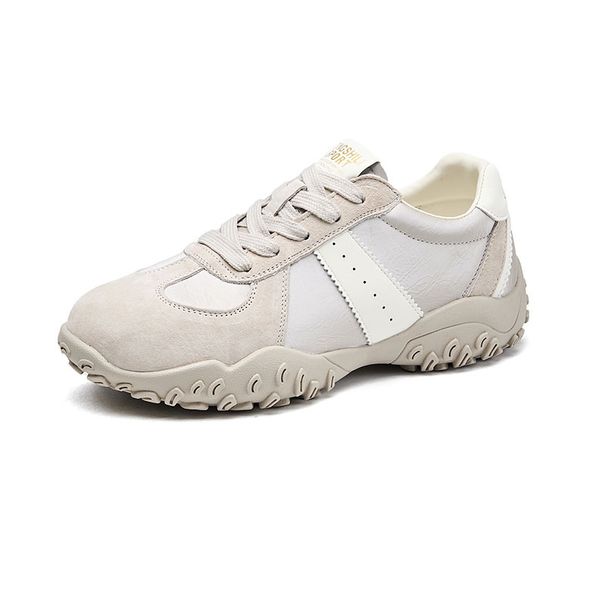 Genuine Leather Thick-soled German Training For Women, 2026 Spring New Versatile Casual Sports Sneakers, Retro Forrest_vogvips.com