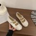 French-style Retro Shallow Mary Jane Women, 2026 Summer Soft-soled To Pair With Skirts, Comfortable Flat Shoes For Women_vogvips.com
