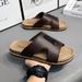 New Men's Slippers For Summer Wear, Fashionable Easy To Step On, Cool And Comfortable, Outdoor Leisure Trend, Beach_vogvips.com