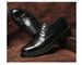 Korean Embossed Crocodile Pattern Men's Shoes Men's Style Casual Rubber Heightening Leather Shoes_vogvips.com