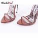 Wonderheel 2021 Summer Extreme Ultra Thin 16cm Stiletto Heel Sex Pointed Toe Ankle Straps Nightclub Slim High Heels_vogvips.com