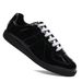 Dexun White Retro Casual Lace up Genuine Leather Running Sneakers Men's Flat Couple Style Versatile Durable Shoes_vogvips.com