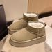 Thick-Soled Non-Slip Snow Boots For Women 2025 New Autumn Winter Slip-On Loafers With Fleece Lining And Thickened Warm_vogvips.com