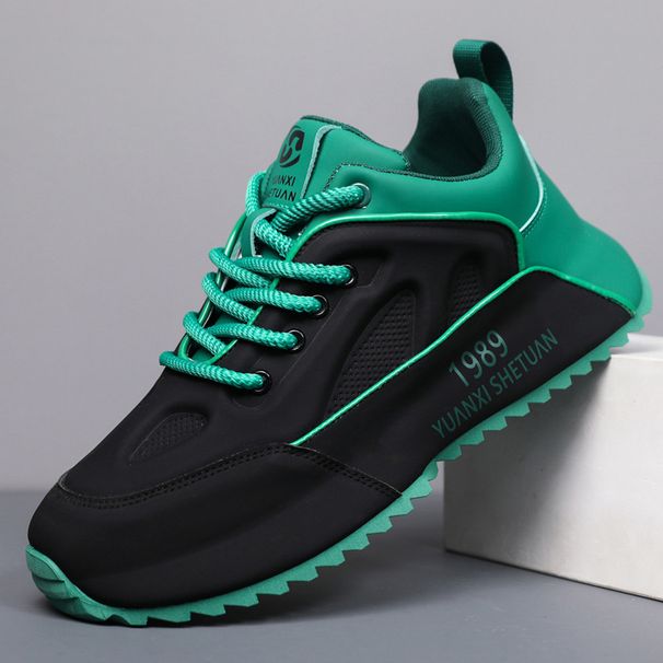 Men's Autumn Brand High-end Versatile Casual Sports Running Height Increasing Bag Sole Black Dad Trendy Shoes_vogvips.com