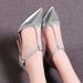 French-style High-heeled Women's Pointed-toe Sandals, Stiletto High Ultra-high Heels, Direct Sales From European And_vogvips.com