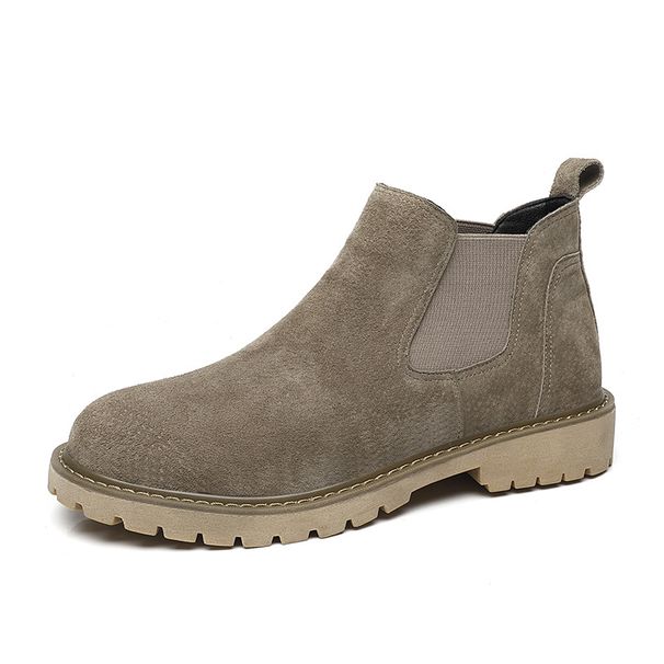 European Warm Series British High-top Martin Autumn And Winter New Cotton Shoes Mid-top Short Boots Men's Style_vogvips.com