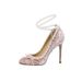 Low-Cut Round-Toe Mid Heel Pumps With Pearl Accents – Elegant Slip-On Pink Shoes For Spring Summer Fall Gentle And Elegant Slip On Versatile Shoes._vogvips.com