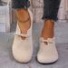In-stock Plus-size Women's New Model And Style Round-toe Slip-on Full-cover Solid_vogvips.com