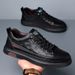 Strict Selection Of High Height Genuine Leather Men's New Versatile Little White Sole, Soft Face Casual Shoes,_vogvips.com