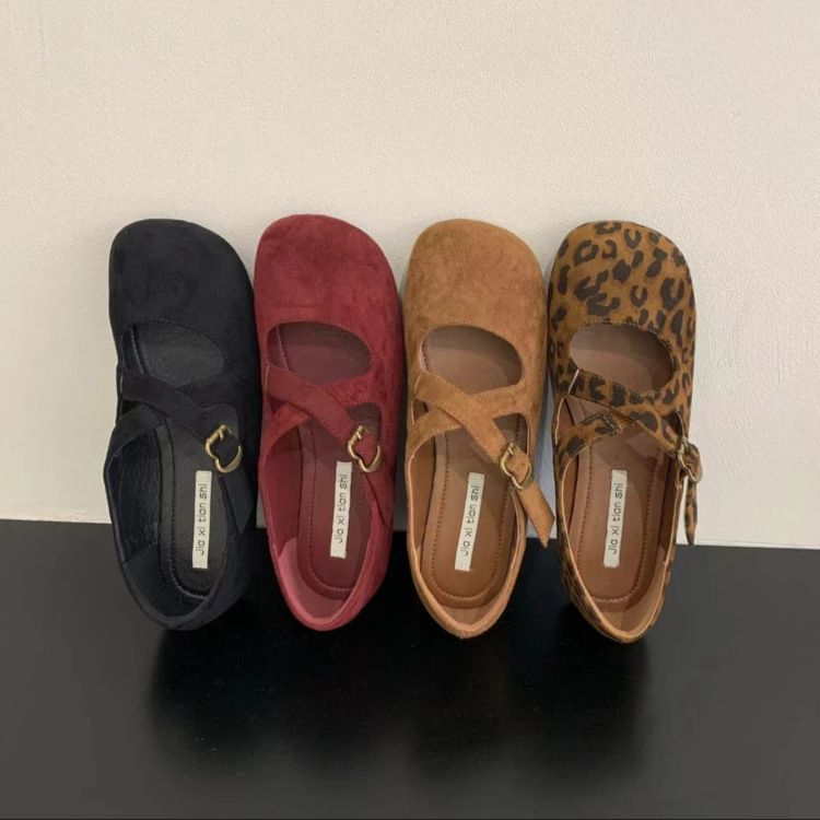 Shallow Mouth Women's 2025 Spring And Autumn New French Daily Casual Single Shoe Commuting Flat Mary Jane Shoes_vogvips.com
