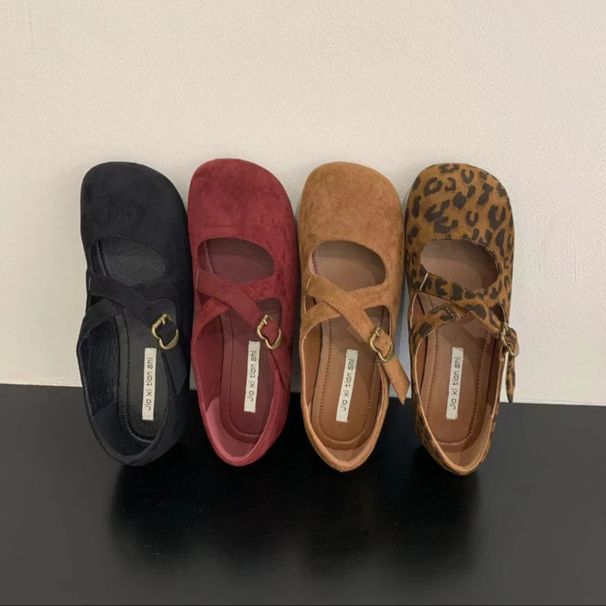 Shallow Mouth Women's 2025 Spring And Autumn New French Daily Casual Single Shoe Commuting Flat Mary Jane Shoes_vogvips.com
