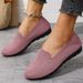 Women's Spring/Summer Old Cloth Shoes Breathable Flyknit Mesh Non-Slip Flat Low Cut Single Shoe For Middle-Aged And Elderly Mothers_vogvips.com