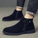 Martin Boots Men's Shoes Heightened Platform Retro Locomotive Shoes Sleeve Big Yellow Boots_vogvips.com