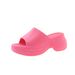 2026 Summer New Thick-Soled One-Strap For Women, Fashionable Outdoor EVA Platform Height-Increasing Beach Slippers_vogvips.com