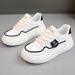 Women Tennis Running Shoes Canvas Rubber Sole Cushioned Shock Absorption Sneakers_vogvips.com