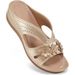 Foreign Trade European And American Large Size Retro Floral Wedge 2025 New Casual Beach Peep-Toe Slide Sandals_vogvips.com