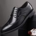 New Business Dress Leather Fashion British Block Large Men's Lace up Derby Shoes 48_vogvips.com