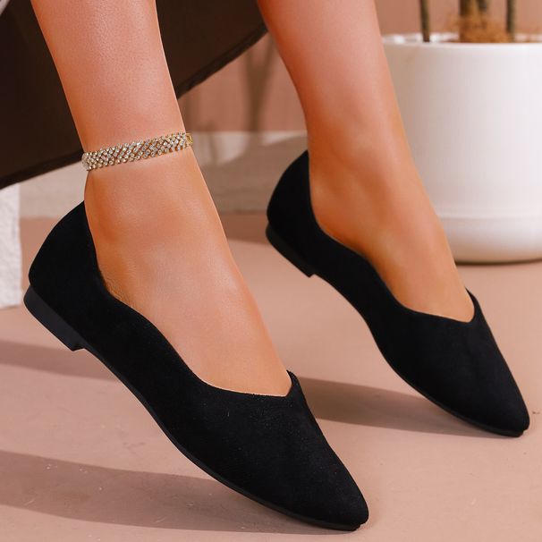 European And American Foreign Trade Large Size Casual Flat Loafers 2025 Autumn New Pointed Soft Sole Outdoor Shallow_vogvips.com