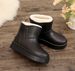 Plush Snow Boots For Women 2025 New Short Tube Four Seasons Fleece Lined Warm Thick Sole Waterproof Non-Slip Korean_vogvips.com