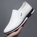 ct Suitable For All Seasons Summer 2024 New Soft Formal White Casual Flat Business Trend Loafers Men's Leather Shoes_vogvips.com