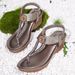 Bohemian Style Women's Sandals Comfortable Shoes Cross-Border European And American New Fashion Rhinestone Thick-Soled_vogvips.com