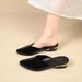 2026 New Pointed-Toe High-Heel For Women, Versatile Mary Jane Chunky Heel, Open-Back Shallow Fashionable Outdoor_vogvips.com
