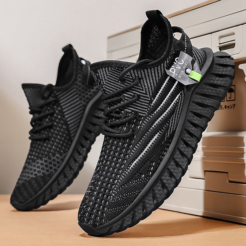 New Trendy Men's Sports Shoes Student Running Sneakers Outdoor Leisure Walking Jogging Trainers Soft Sole Breathable Footwear_vogvips.com