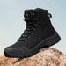 High Top Large Size Outdoor Field Training Military Boots Fleece Outdoor Training Hiking Shoes_vogvips.com