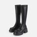 Over-the-Knee Black Thick-Soled Martin For Women, Petite Elastic Slim Boots, Long Tube Riding Boots_vogvips.com