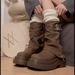 Petite British Style Thick-Soled High-Top Martin For Women 2025 New Autumn Winter Slimming Short Boots_vogvips.com