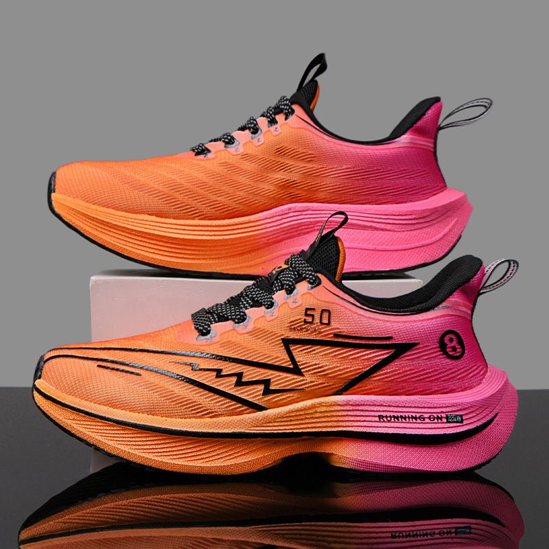 New Men's Carbon Plate Running Shoes Soft Cushion Shock Absorbing Sports Shoes Unisex Sneakers Light Anti-Slip Training Shoes_vogvips.com