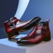 Large Size British Style Youth Versatile Men Side Zipper Ankle Boots_vogvips.com