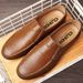 Genuine Leather Men Casual Luxury Brand Mens Loafers Moccasins Breathable Slip On Black Driving Shoes Plus Size 37-47_vogvips.com