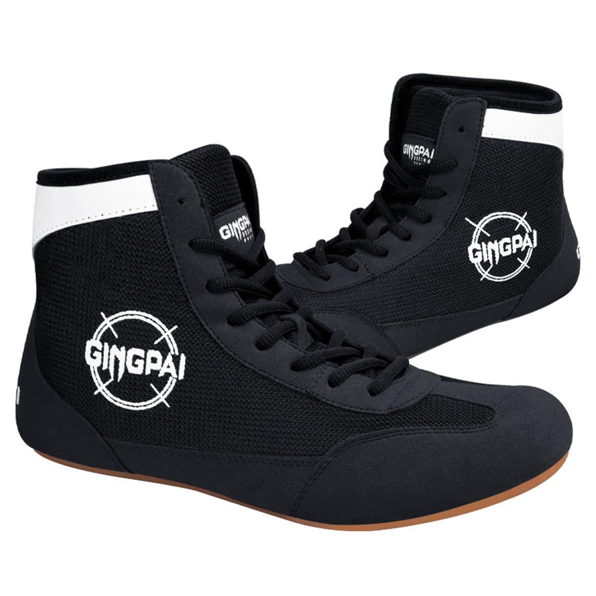Unisex Mesh Kickboxing Boots High Top Boxing Shoes For Fighting Muay Thai Lightweight Sparring Bodybuilding Footwear_vogvips.com