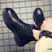 European Warm Series Winter Boots With Fleece Lining, Warm Martin High-top British Style Thick-soled Work Men's Snow Boots, Cotton Shoes_vogvips.com