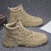 Autumn Shoes Men's Martin Korean Style Trendy Casual Breathable Short High Top Winter Warm Snow Boots_vogvips.com