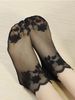 Breathable Elastic Women's Lace Transparent Invisible Summer Thin Non-slip Leaves Short Ankle Socks_vogvips.com