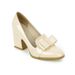 Thick Heel Bow Shallow Cut High Heels 33-43 Size Single Shoes_vogvips.com