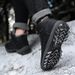 Men's Hiking Shoes, High Top Snow Boots With Plush Insulation, Large Cotton Shoes_vogvips.com